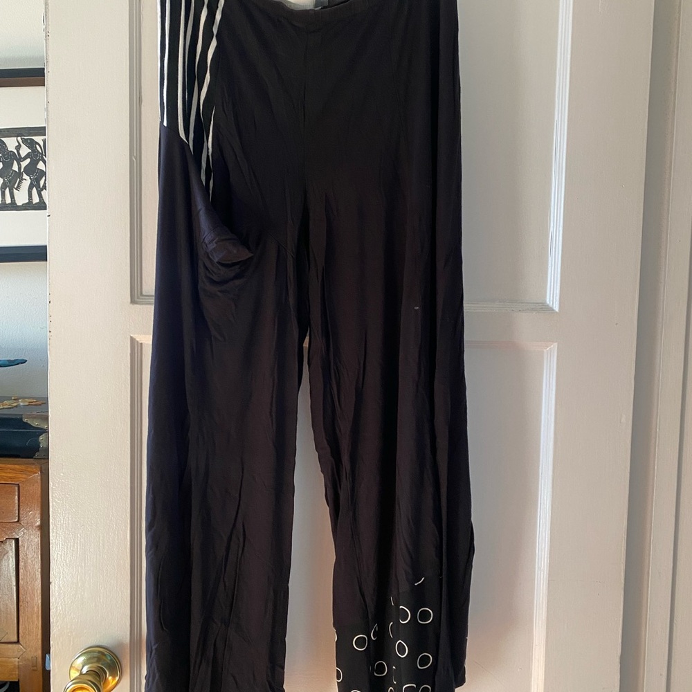 Black and White Patterned Pants